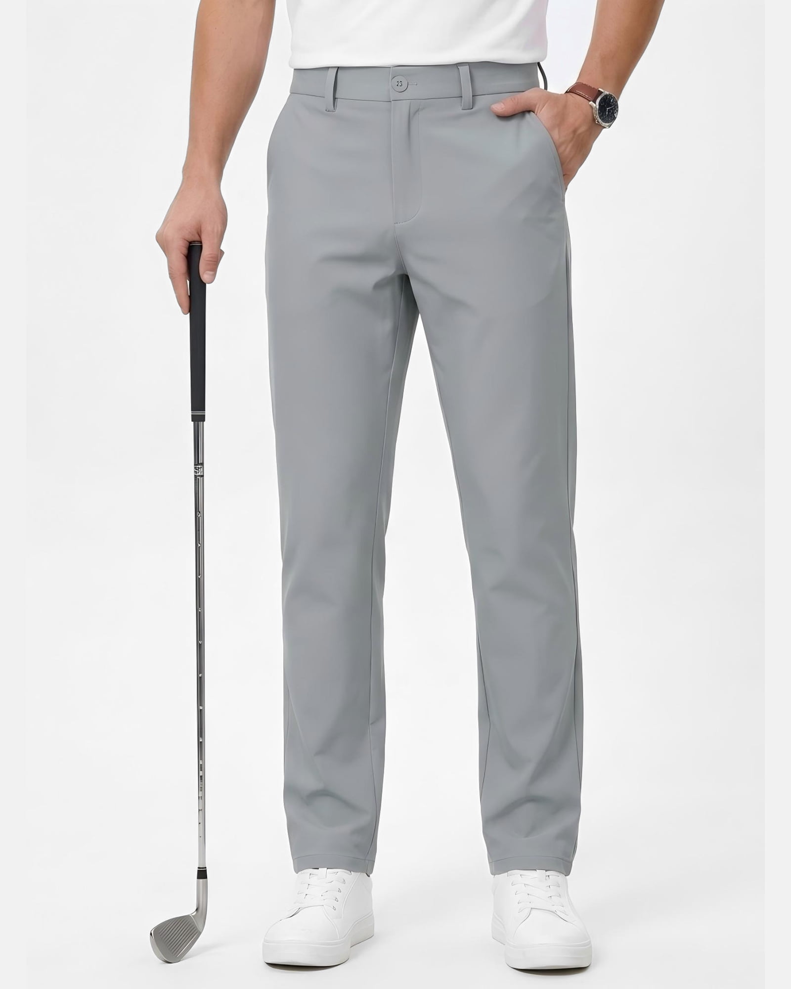 Mens Golf Pants Stretch Work Dress Pants 30"/32" Quick Dry Lightweight ...