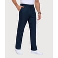 thumbnail image 1 of Lavenicole Men's Casual Golf Pants, Stretch Lightweight Dress Pants with Elastic Waist & 4 Pockets, Navy, 1 of 8