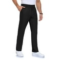 thumbnail image 1 of Lavenicole Mens Golf Pants Stretch Casual Dress Pants Elastic Waist Button Closure Lightweight with 4 Pockets Black, 1 of 8