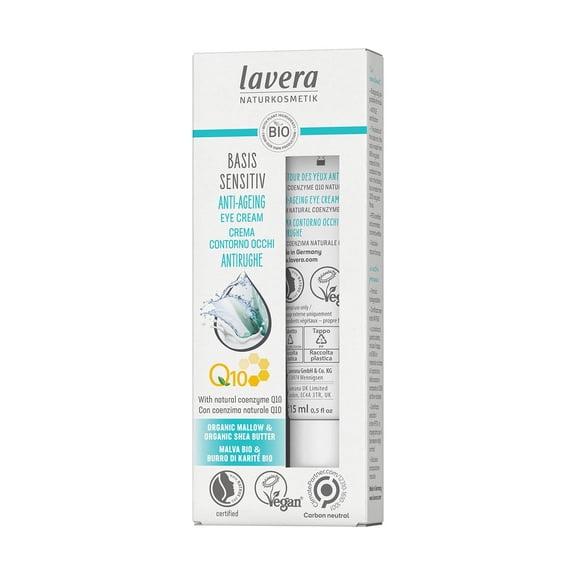 Lavera Organic Basic Sensitiv Q10 Anti-Ageing Eye Cream 15ml