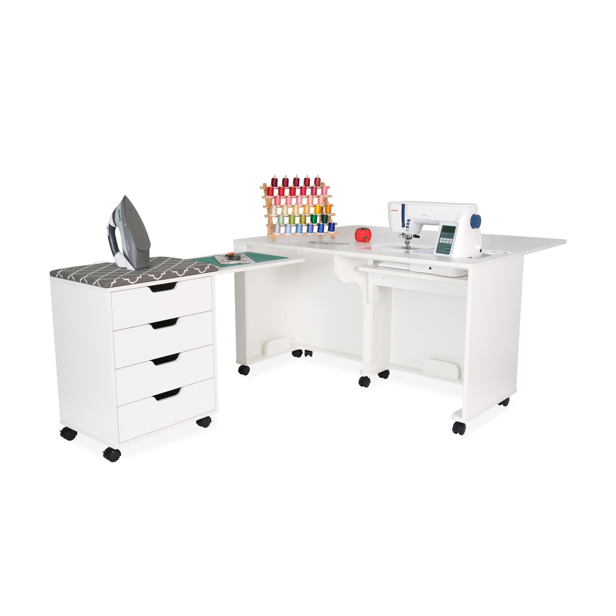 Laverne & Shirley Sewing Cabinet White - Walmart.com