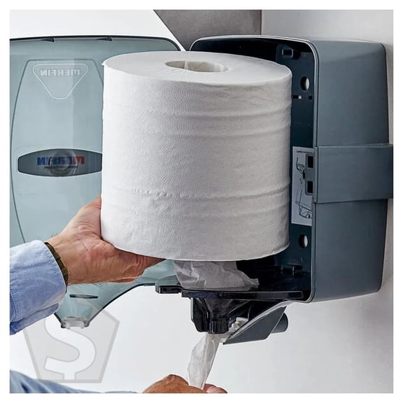 Lavex 2-Ply Center Pull Paper Towel Roll 600' - 6/Case