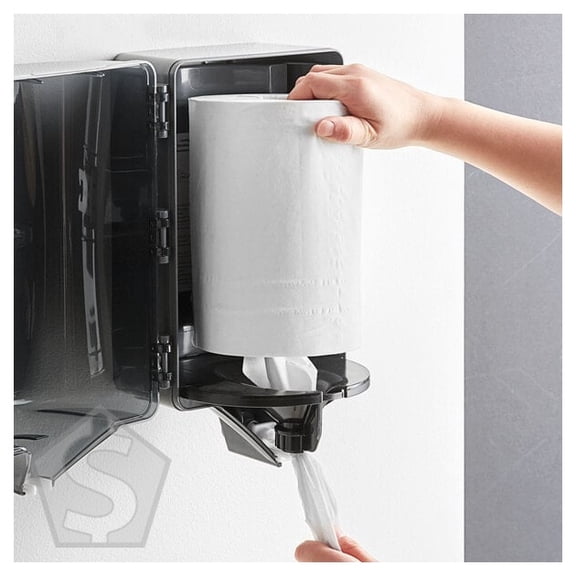 Lavex 2-Ply White Mini Center Pull Paper Towel Roll, 264 Feet / Roll - 6/Case
