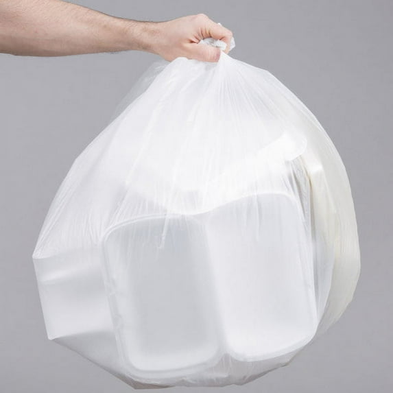 Lavex 20-30 Gallon 16 Micron 30" x 37" Janitorial High Density Can Liner / Trash Bag - 500/Case