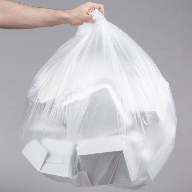 Lavex 45 Gallon 12 Micron 40 x 48 High Density Janitorial Can Liner /  Trash Bag - 250/Case