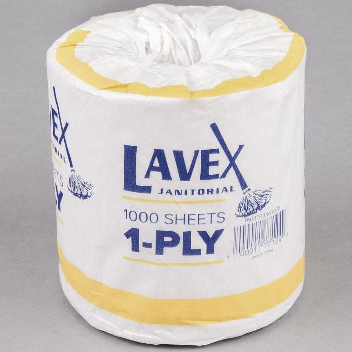 Lavex Janitorial IndividuallyWrapped 1Ply Standard 1000 Sheet Toilet