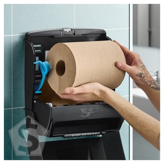 Lavex Natural Kraft Hardwound Paper Towel, 600 Feet / Roll - 12/Case