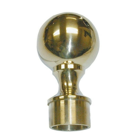Lavi 2" Polished Brass Ball Head Finial