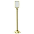 thumbnail image 1 of Lavi Industries 00-4202-7VU 7 x 11 In. Vertical Traditional Sign Stand With Dome Base - Polished Brass, 1 of 1