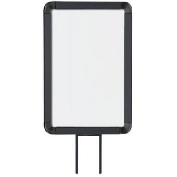 Lavi Industries 50-1130F7V-MB Vertical Fixed Mount Sign Frame, 7 x 11 In. Matte Black