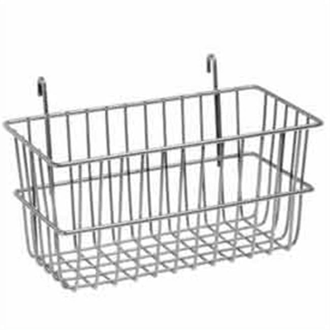 Lavi Industries 809328CL Grid Wall Small Basket, Chrome