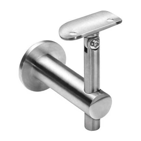 Lavi Industries Adjustable Round Bracket, 3", Stainless Steel 49-309/1H