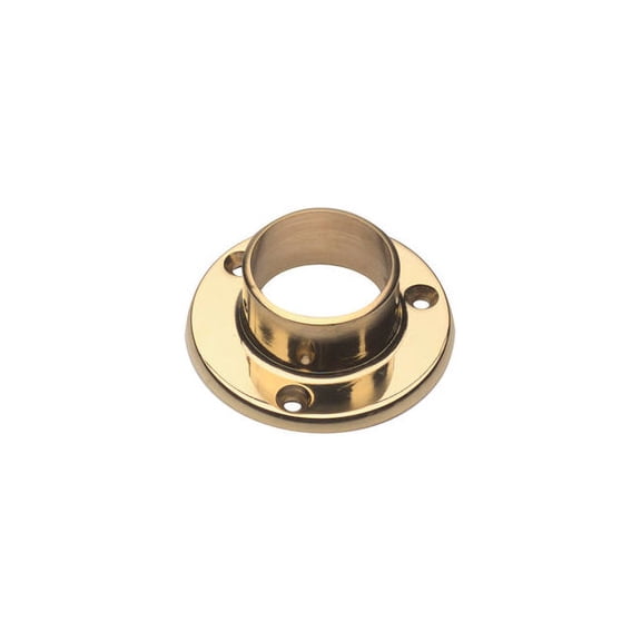 Lavi Industries Flange Wall for 1.5"" Tubing Polished Brass
