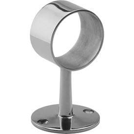 Lavi Industries B1191693 Flush Center Post for 1.5 in. Tubing, Polished Stainless Steel