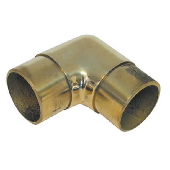Lavi L00 732 2 2 In. Sq Flush Elbow 90 Degrees - Polished Brass