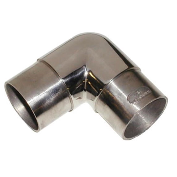 Lavi 2 In. Sq Flush Elbow 90 Deg - Polished Stainless Steel
