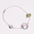 thumbnail image 1 of Lavie Jewelz Silver Birthstone Bracelet for Women and Girls 925 Sterling Silver Natural Raw Green Kyanite Gemstone Bracelet Adjustable, 1 of 1