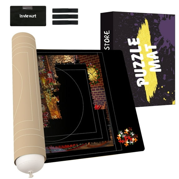 Lavievert Neoprene Double-sided Jigsaw Puzzle Roll Mat for up to 1500 pcs