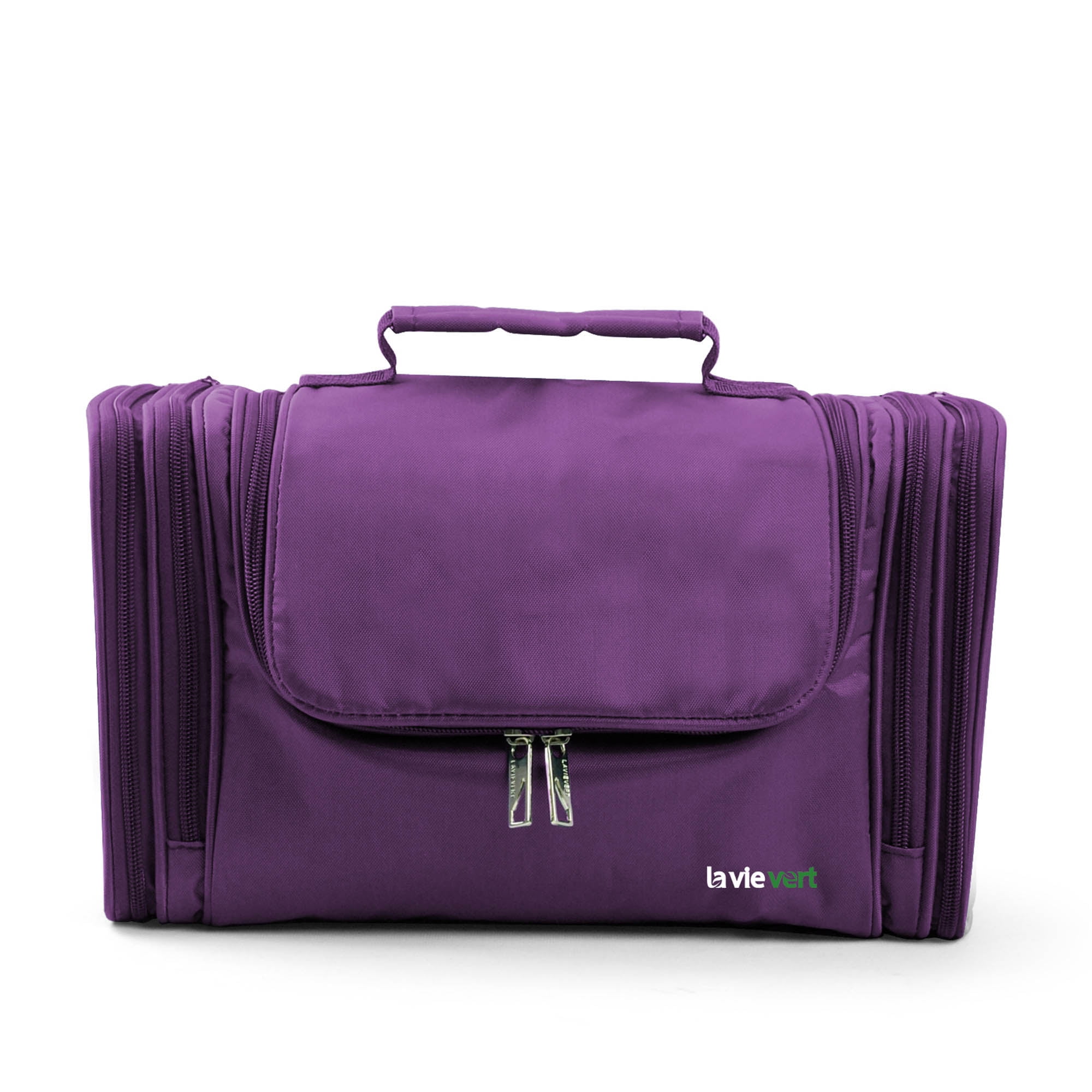 Lavievert Purple Toiletry Bag Makeup Organizer with Hanging