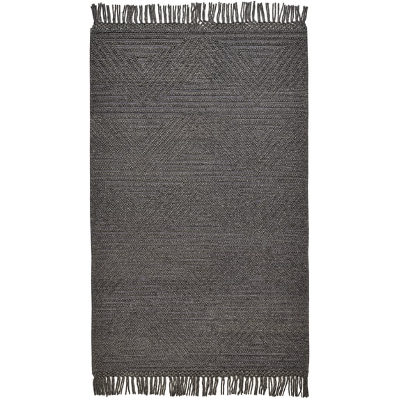 Lavinda Contemporary Moroccan Style Accent Rug, Charcoal Gray, 3ft-6in x 5ft-6in