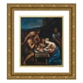 thumbnail image 1 of Lavinia Fontana 15x17 Gold Ornate Wood Frame and Double Matted Museum Art Print Titled - The Adoration of the Shepherds, 1 of 4