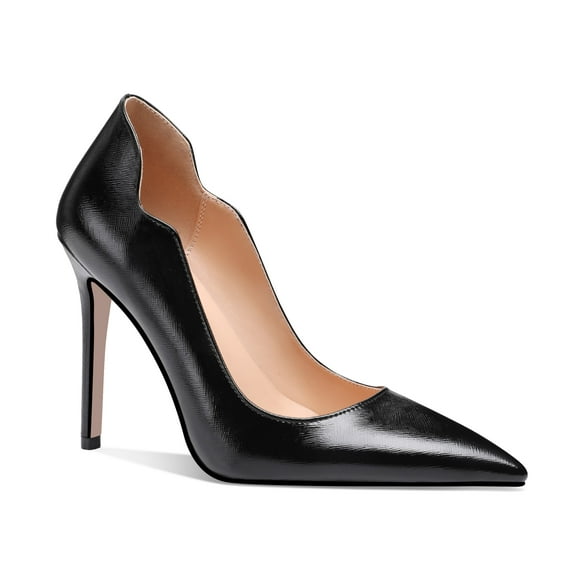 Lavinia - Women's Elegant & Sexy Pointed Toe Slip on Pumps with 4" Stiletto High Heels. Handmade to perfection. Size 11