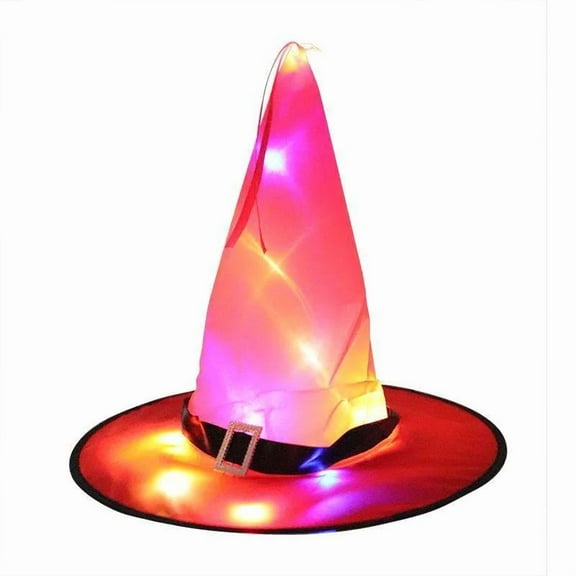 Lavinya Halloween Decorations Witch Hat, Outdoor Halloween Decorations Witch Hat Lights, for Outdoor&Indoor, Yard, Tree (Red)