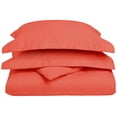 thumbnail image 1 of Lavish 1200 Thread Count Cotton Blend Duvet Cover Set - Cal King, Coral, 1 of 1