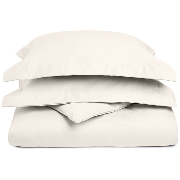 Lavish 1200 Thread Count Cotton Blend Duvet Cover Set - Cal King, Ivory