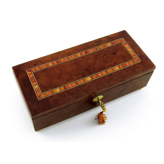 Lavish 30 Note Hand Made Classic Style Music Jewelry Box with Lock and Key - Dance of the Sugar Plum Fairy