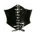 thumbnail image 1 of Lavish Black Patent PVC Corset Belt Cincher, 1 of 2