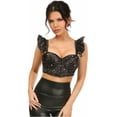 thumbnail image 1 of Lavish Celestial Underwire Bustier Top w/Removable Ruffle Sleeves, 1 of 5