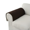thumbnail image 1 of Y YUNHSOM Armrest Covers,Couch Cover,Sofa Cover,Anti-Slip Armchair Slipcovers for Dogs Cats Pet Loveseat Recliner L Shaped(23.6''x27.5'', Chocolate), 1 of 7