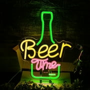 Lavish Cover Bar Neon Sign Beer Neon Light for Wall Decor Dimmable LED Bar Sign for Home Bar, Neon Beer Sign 5V USB Powered Beer Bar LED Lights for Tavern Party Man Cave Living Room