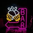 thumbnail image 1 of Y YUNHSOM Beer Bar Neon Sign Beer Neon Light Sign for Wall Decor,USB Powered Dimmable Neon LED Bar Sign for Home Bar,2 Beer Cheers Bar Sign,Bar LED Light for Tavern Club, 1 of 8