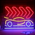 thumbnail image 1 of UPONRAY Car Neon Signs, 16.5"*12.6" Dimmable & USB-Powered LED Neon Light, Stylish Wall Decor for Man Cave, Garage, Workshop, 1 of 9