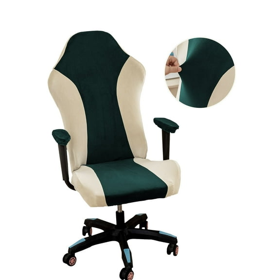 Y YUNHSOM Gaming Chair Cover, Ergonomic Office Computer Game Chair Slipcovers(Gray Green)