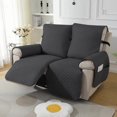 thumbnail image 1 of Lavish Cover Luxe Waterproof & Non-Slip Recliner Chair Cover, Washable Funiture Protectors for Kids, Pets(2-Seater, Dark Gray), 1 of 8