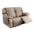 thumbnail image 1 of Lavish Cover Luxe Waterproof & Non-Slip Recliner Chair Cover, Washable Funiture Protectors for Kids, Pets(2-Seater, Khaki), 1 of 6