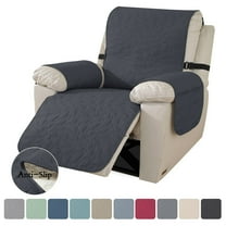 Lavish Cover Luxe Waterproof & Non-Slip Recliner Chair Cover, Washable Funiture Protectors for Kids, Pets(23 inch, Dark Gray)