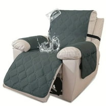 Lavish Cover Luxe Waterproof & Non-Slip Recliner Chair Cover, Washable Funiture Protectors for Kids, Pets(23 inch, Dark Gray)