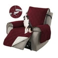 thumbnail image 1 of Lavish Cover 100% Waterproof Recliner Chair Cover, 1 Piece Non-Slip Recliner Chair Slipcovers, Washable Furniture Protector with Pockets & Elastic Straps for Kids Pets, 23 inch, Wine Red, 1 of 9