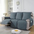 thumbnail image 1 of Lavish Cover Luxe Waterproof & Non-Slip Recliner Chair Cover, Washable Funiture Protectors for Kids, Pets(3-Seater, Gray Blue), 1 of 8