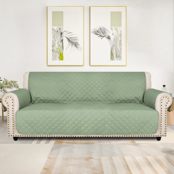 Lavish Cover Luxe Waterproof & Non-Slip Sofa Cover, Washable Funiture Protectors for Kids, Pets(3-Seater, Mint Green)