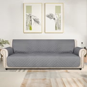 Lavish Cover Luxe Waterproof & Non-Slip Sofa Cover, Washable Funiture Protectors for Kids, Pets4-Seater, Light Gray