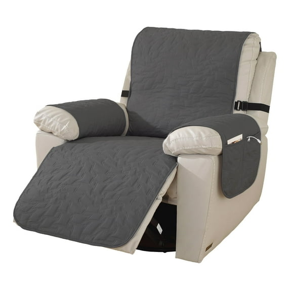 Y YUNHSOM Nonslip Waterproof Stretch Recliner Chair Covers, Stable Washable Slipcovers Chair Protectors for Home, Kitchen, Office(23 In, Dark Green)