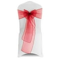 thumbnail image 1 of Lavish Cover Premium Glossy Chair Sash, Washable Decorative Bows for Weddings, Parties, Home Decor(Red, 10 Packs), 1 of 7