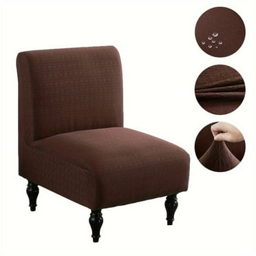 Lavish Cover Premium Waterproof Non-Slip Armless Chair Covers, Washable Furniture Protector for Kids, Pets(Coffee)