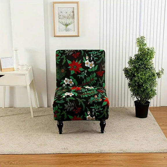 Lavish Cover Premium Waterproof Non-Slip Armless Chair Covers, Washable Furniture Protector for Kids, Pets(Lush, Multicolor)