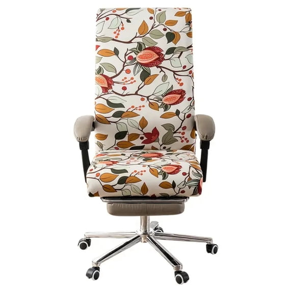 Lavish Cover Premium Waterproof Non-Slip Office Chair Covers, Washable Furniture Protector for Kids, Pets(Lush, Multicolor)